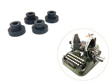 x4 New Rubber Feet for Oliver No. 9 or No. 10 Typewriter Replacement Part thumbnail