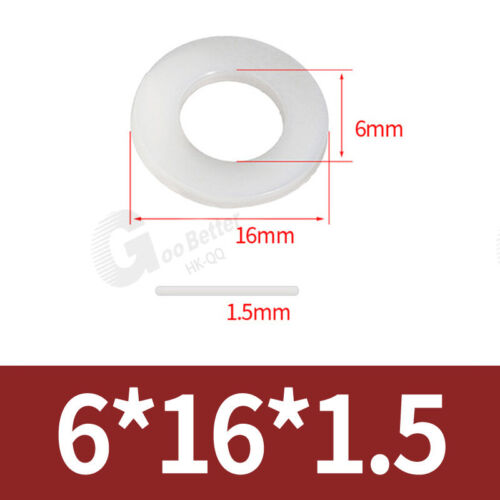 Unterlegscheiben DIN 125 Kunststoff Polyamid PVC M2 - M24 Beilagescheibe ISO7089 - Bild 54 von 121