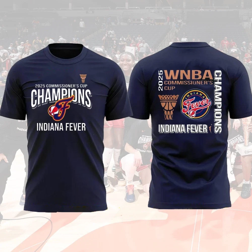 Indiana Fever 2025 Commissioner’s Cup Champions T-Shirt