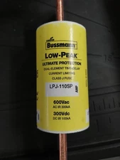 Cooper Bussmann LPJ-110SP Low-Peak Dual-Element Time-Delay Class J Fuse 110 Amp