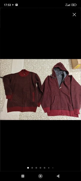 Pareja Jerseys sudaderas Invierno L y XL Con Forro Polar