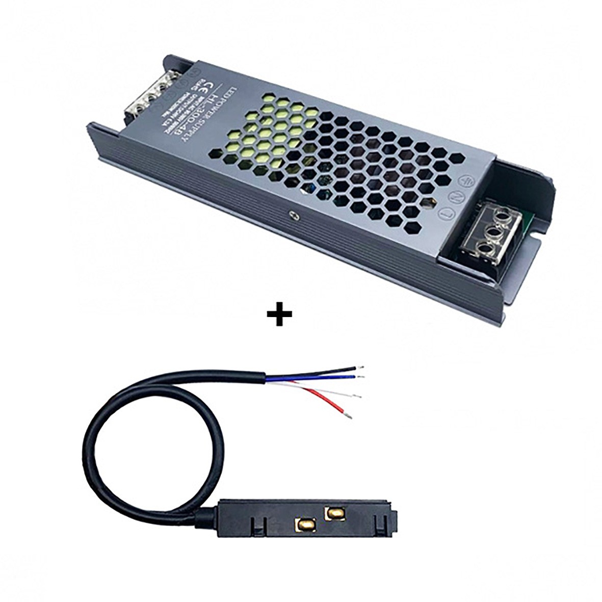 Kit Alimentatore LED 48V 300W + Connettore Binario Magnetico | Stock