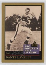 1991 Enor Pro Football Hall of Fame Dante Lavelli #85 HOF 0ae