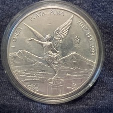 2017 Mexico Silver Libertad Onza .999 Fine Silver 1 oz.