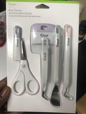 Cricut Basic Tool Set 5 Piece Craft Kit Weeder Spatula Scraper Scissors