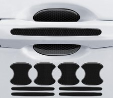 8Pcs Car Door Handle Bowl Sticker, Reflective Car Door Handle Paint Black