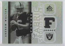 2005 Upper Deck Reflections Future Fabric Reflections Andrew Walter #FFR-AW 4p7