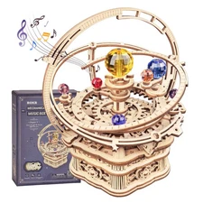 3D Wooden Puzzles Music Box Kit - Starry Night Science Gifts for Teens  Adults
