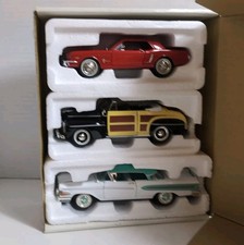 NATIONAL MUSEUM MINT SILVER AGE OF FORD - 1946 SPORTMAN/1958 EDSEL/1964 MUSTANG