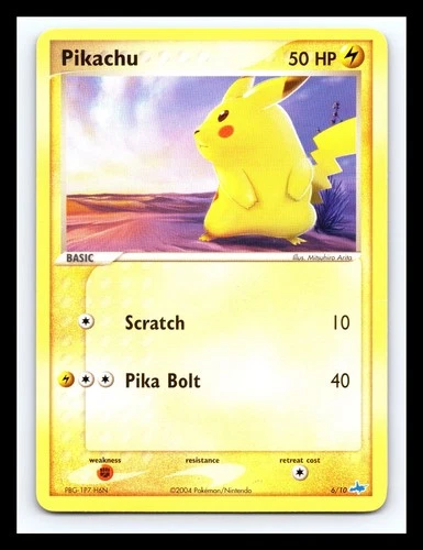 💥 2004 Pokemon Latios EX Trainer Kit Pikachu # 6/10 Vintage Card