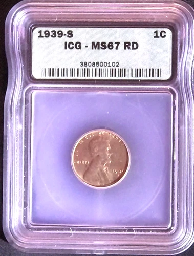 1939-S  LINCOLN IC , ICG MS67 RD