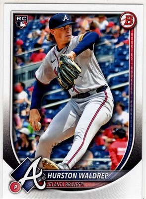 2025 Topps Bowman Baseball Hurston Waldrep No. 61 Atlanta Braves
