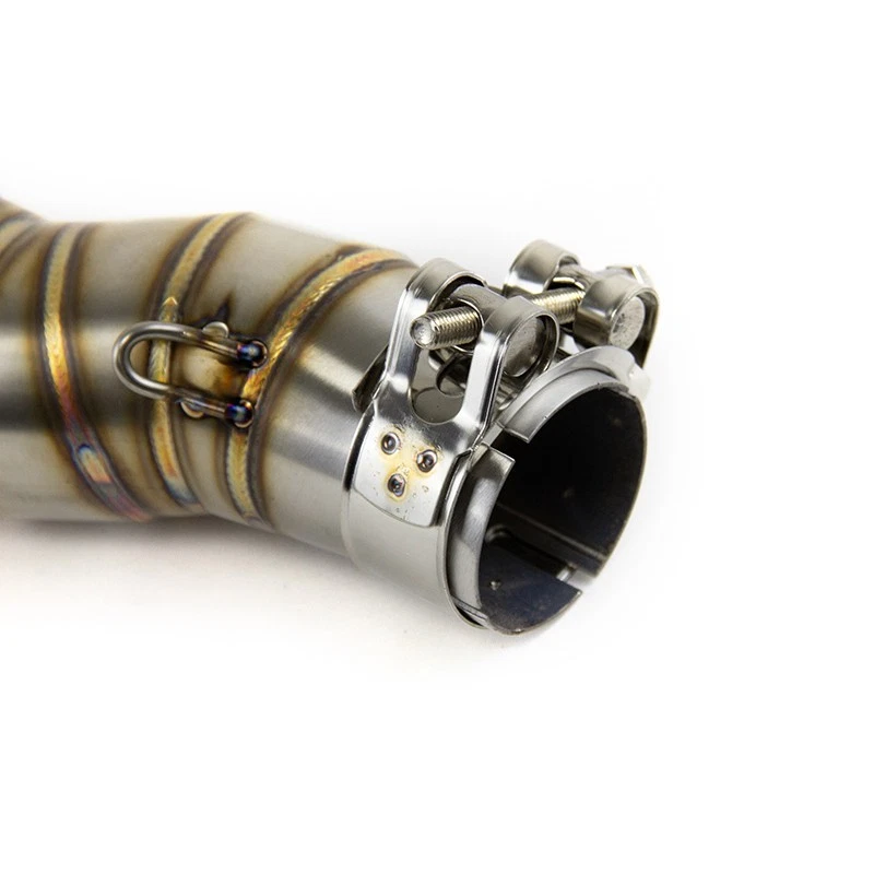 Tubo de escape de enlace medio puntas silenciadoras negras para CF-Moto 450SR 450SS 450NK todos los años Foto 4 de 4