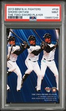 2013 BBM Hokkaido Nippon-Ham Fighters Shohei Ohtani Rookie Card #F97 RC PSA 9