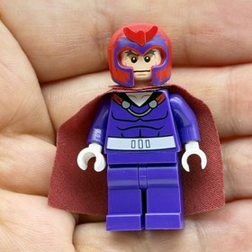 LEGO Marvel Super Heroes MAGNETO X-Men Minifigure Hair Helmet Cape sh0119 76022