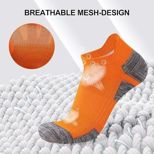 6 Pairs SockWaddles Ankle Socks Men Cushioned Cotton Sports Breathable Anti-Blis - Picture 3 of 25