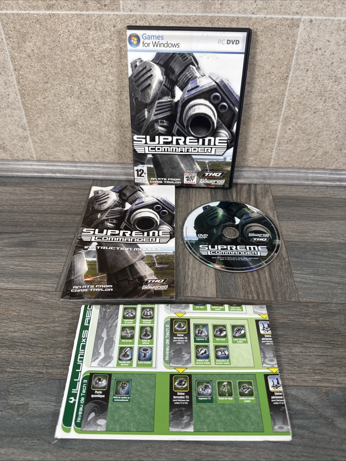 Supreme Commander - PC-DVD ROM Strategy Video Game Windows THQ With Manual VGC