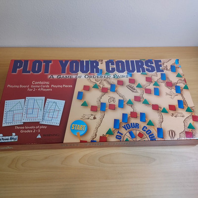 Plot Your Course Ordered Pairs Math World Class Learning Board Game NIB