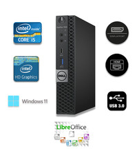 Dell Optiplex 7050 Micro Form Factor 256GB SSD 16gb Ram Windows 11 W/AC