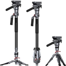 SmallRig 175cm/68.9" Carbon Fiber Video Monopod for Camera Maxload 5kg 5565