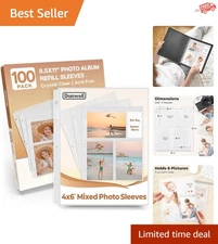 Versatile 4x6 Photo Protector Sleeves - Perfect for Albums and Scrapping