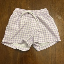 Carter s Just One You Toddler Swim Shorts 3T Purple Gingham