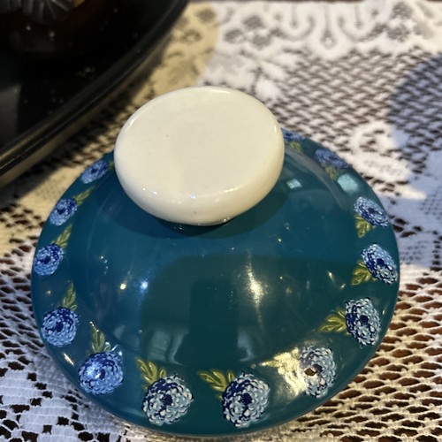 Pioneer woman blue/teal floral teapot tea Kettle - Picture 8 of 13