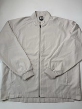 FootJoy Jacket Mens Large Beige Full Zip Long Sleeve FJ Performance Stretch Golf