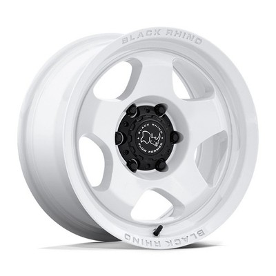 17x8.5 Black Rhino Br031 Sol 5x4.75/5x5 0 White Wheels Rims Set(4) 71.5
