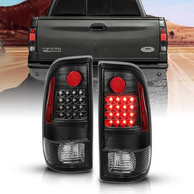 #ad Black Replacement LED Brake Turn Signal Tail Lights Pair $132.99