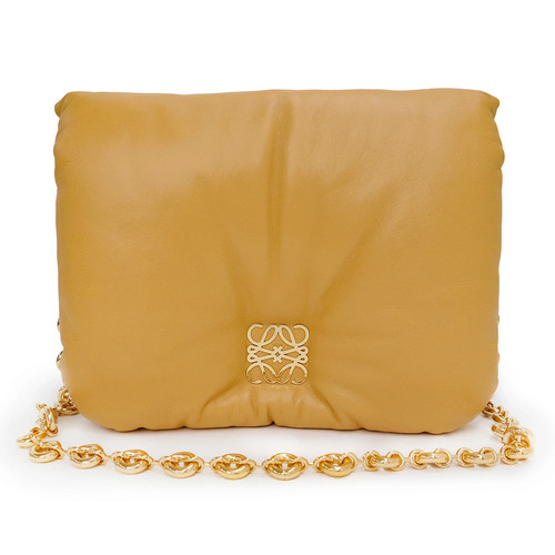 LOEWE Puffer Goya Shiny Napa Lambskin Camel AP40P41X01 #626
