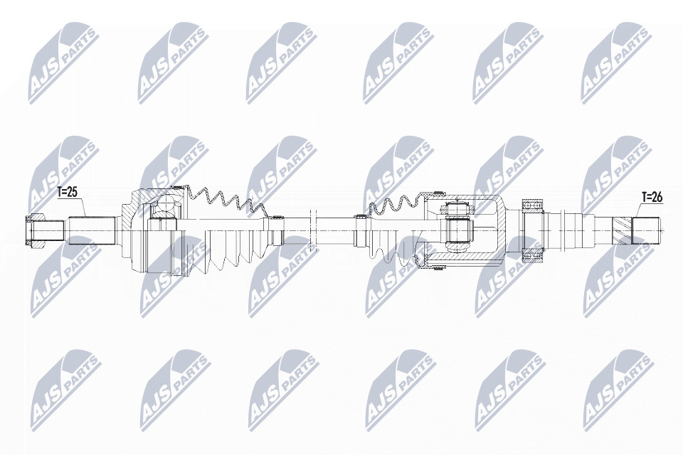 N.T.Y. NPW-RE-103.NTY Drive Shaft for RENAULT