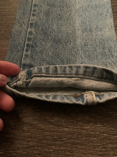Vintage Levi’s Orange Tab Jeans Youth Lot Blue Denim Slim Light Wash Made In USA - Picture 9 of 24