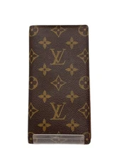 LOUIS VUITTON Monogram Agenda Horizontal Long Wallet Planner Cover Brown R20008
