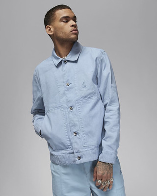 Air Jordan Men's Essentials Chicago Workwear Jacket Blue Size Medium FN4527-436