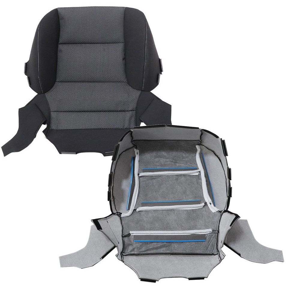 OEM-Style Driver Bottom Cloth Seat Cover – Black – Fits 2007-2009 Chevy Silverado 1500