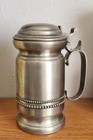 Vintage Pewter German Beer Lidded Tankard / Stein No Lead — photo 3
