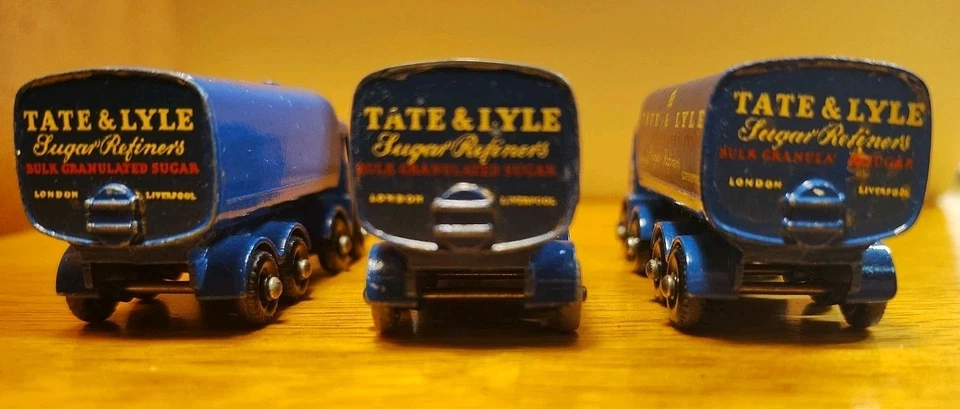 Lot Of 3 Vintage Lesney Matchbox #10 Sugar Container Truck 1961 - Image 4 of 4