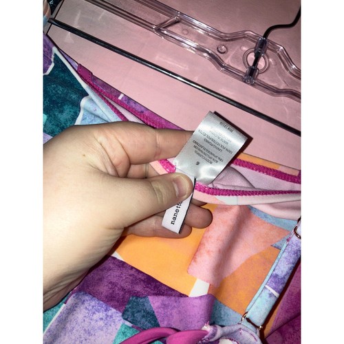 NWT Nanette Lepore colorful geometric two piece bikini set size 6 - Picture 5 of 7