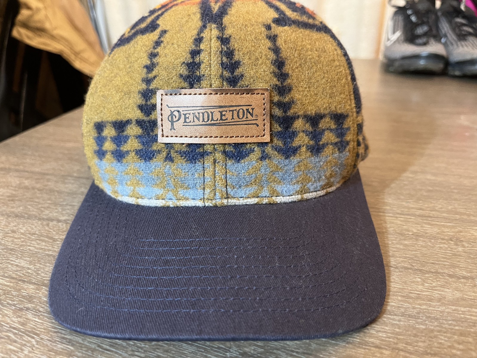 Pendleton Wool Baseball Cap - Geometric Aztec Pat… - image 1