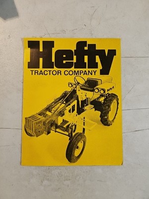 Vintage 1975 Hefty Tractor Company Model F & G Dealer Sales Brochure 