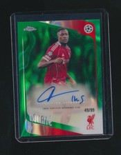 IBRAHIMA KONATE 2025-26 TOPPS CHROME UEFA GREEN REFRACTOR AUTO 49/99 #CA-IK