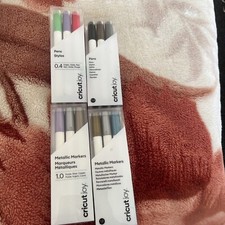 12 X Cricut Joy Pens Stylos Metallic Markers 0.4mm 1mm