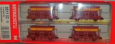 EBW Cargo 4tlg Selbstentladewagen Set EpV Fleischmann 851102 1:160 OVP HR2 µ