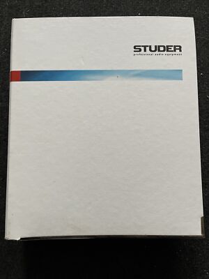 STUDER 928 Operating + Service Manual Anleitung - very rare