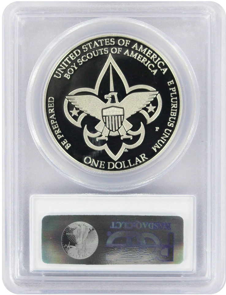 2010-P Boy Scouts America Silver Commemorative Dollar PR69DCAM PCGS Proof 69 DC - Image 2 of 2