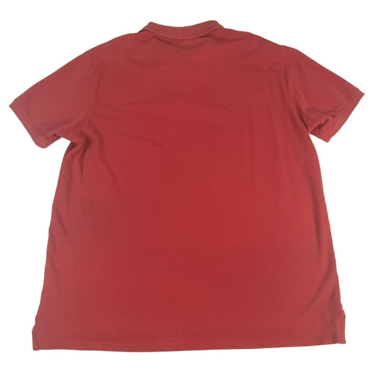 JCP JCPenney Men's Polo Shirt XL Red 100% Combed Cotton Short