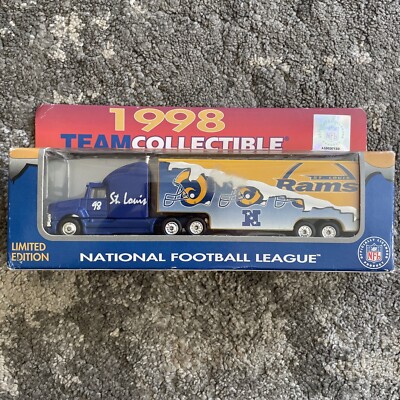 1998 St. Louis Rams NFL Team Collectible ~ Semi-Trailer Truck ~ White Rose