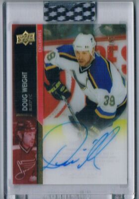 2021-22 UPPER DECK CLEAR CUT EXCLUSIVES AUTO DOUG WEIGHT 43/65 ST. LOUIS BLUES