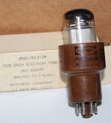 Raytheon Jan 2050W Electron Tube - NOS